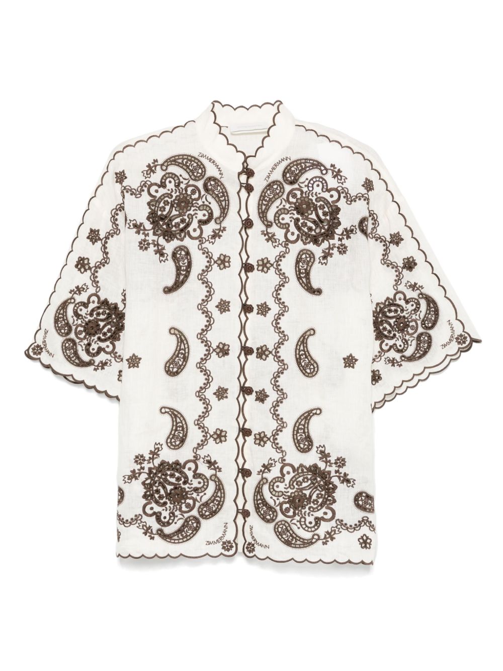 Zimmermann Women Ascension Embroidered Shirt ZIMMERMANN