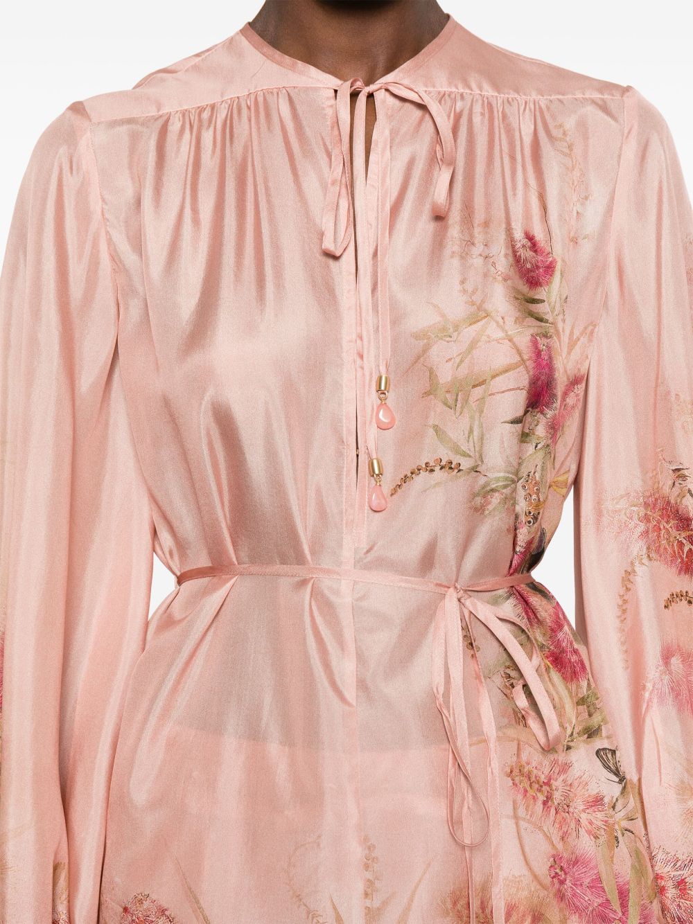Zimmermann Women Cascadian Printed Silk Top ZIMMERMANN