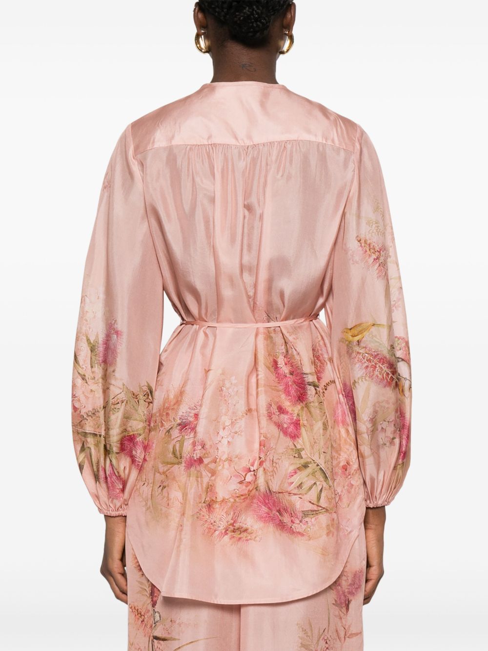 Zimmermann Women Cascadian Printed Silk Top ZIMMERMANN