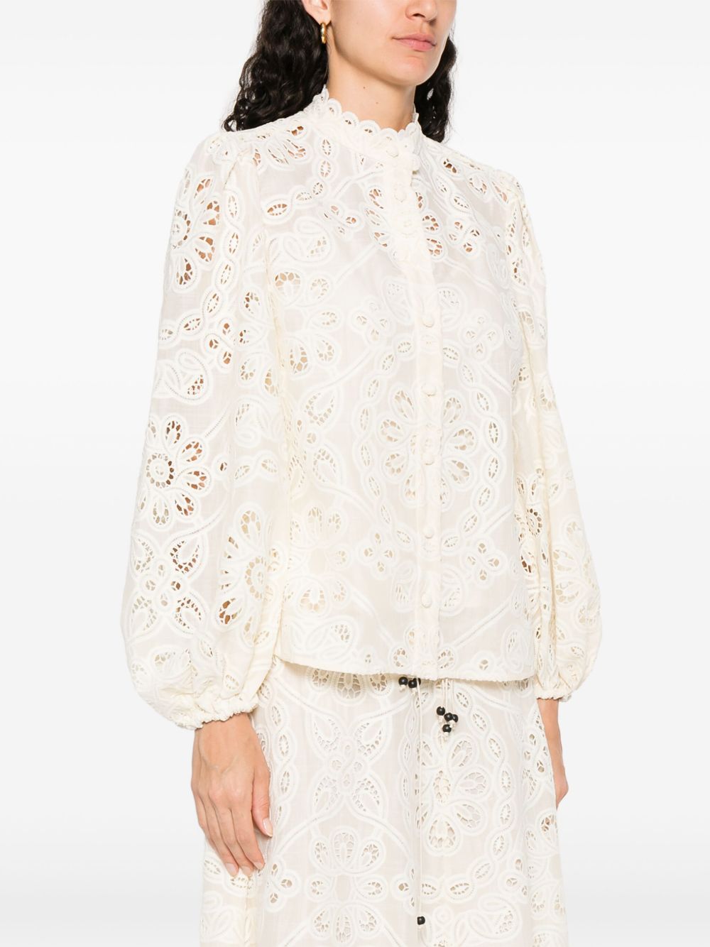 Zimmermann Women Rhiannon Embroidered Blouse ZIMMERMANN