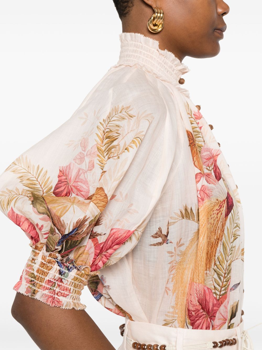 Zimmermann Women Ascension Printed Blouse ZIMMERMANN
