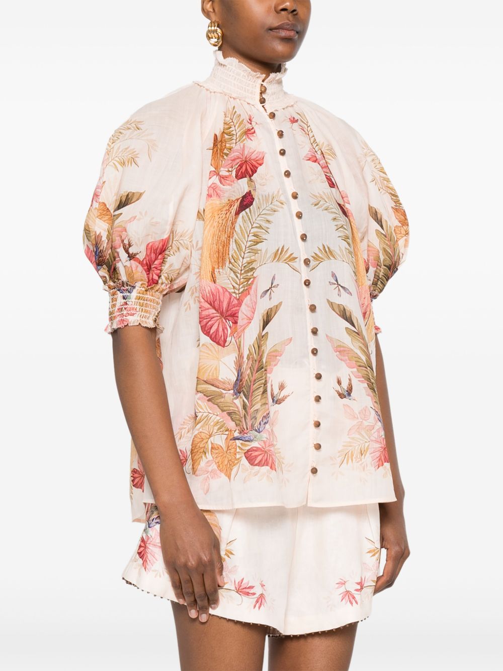 Zimmermann Women Ascension Printed Blouse ZIMMERMANN