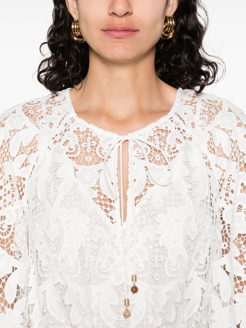 Zimmermann Women Coco Lace Midi Dress ZIMMERMANN