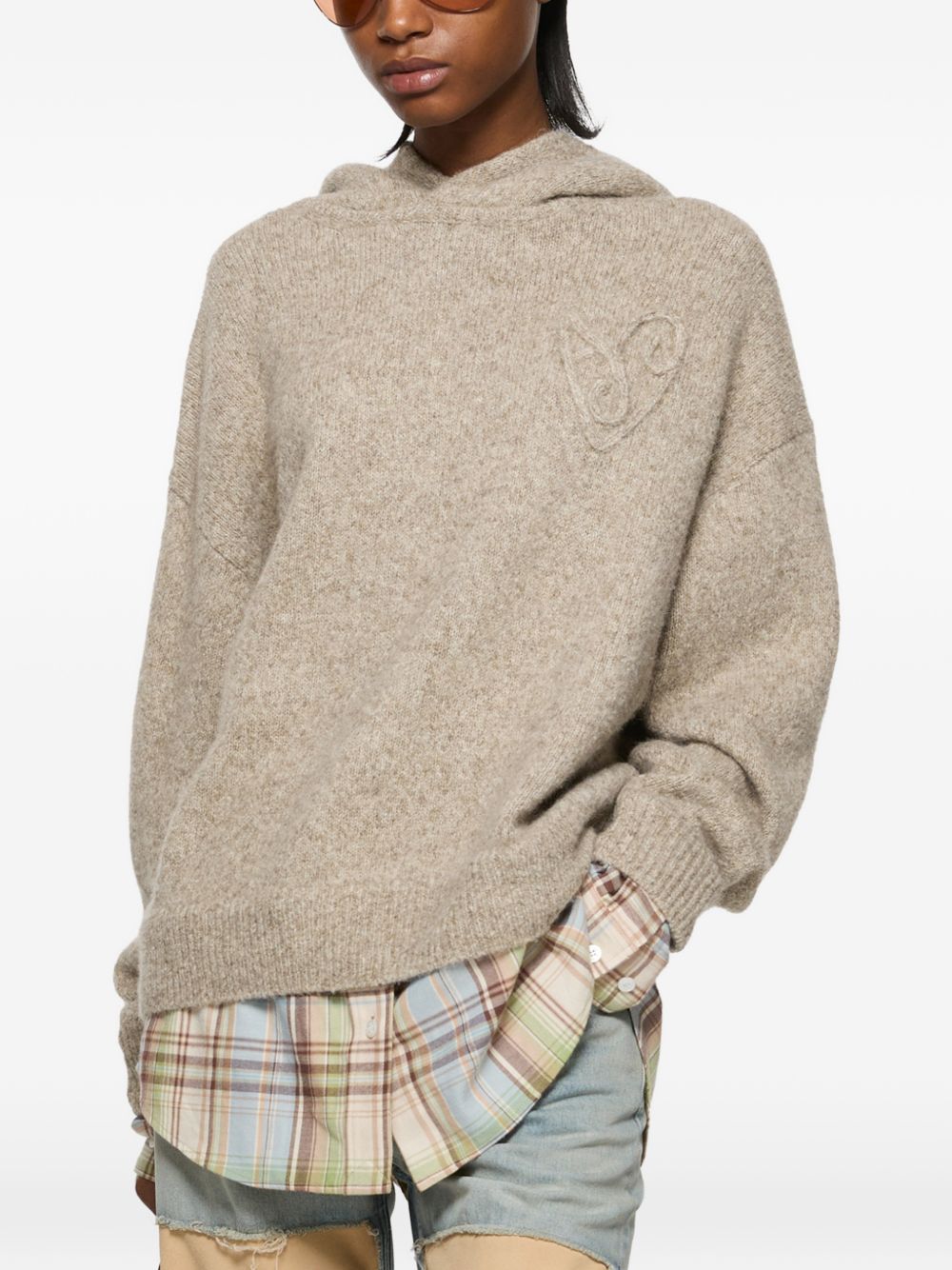 Acne Studios Women Wool Blend Hoodie ACNE STUDIOS