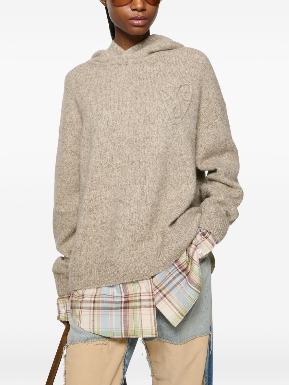 Acne Studios Women Wool Blend Hoodie ACNE STUDIOS
