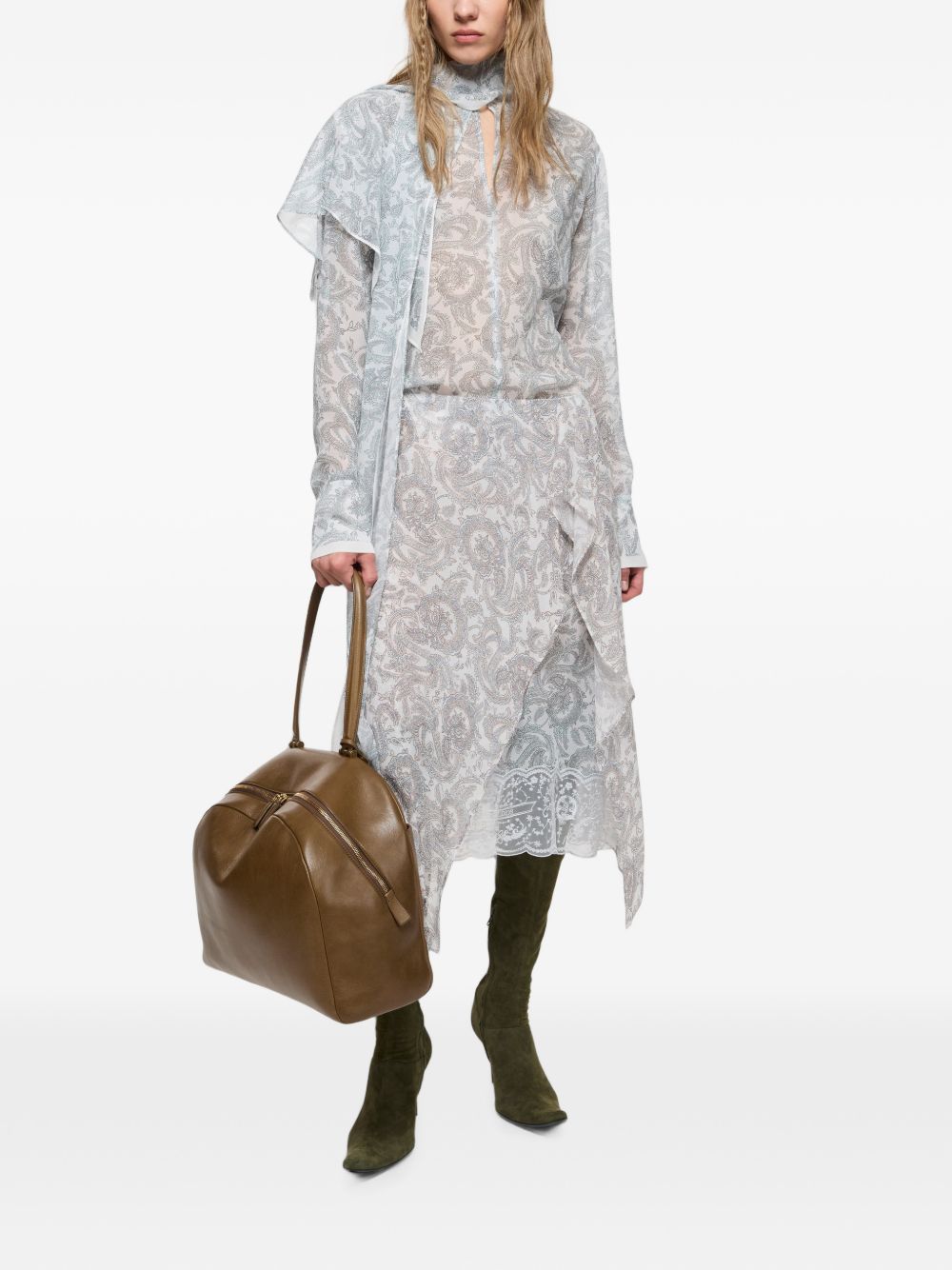 Acne Studios Women Paisley Print Silk Shirt ACNE STUDIOS