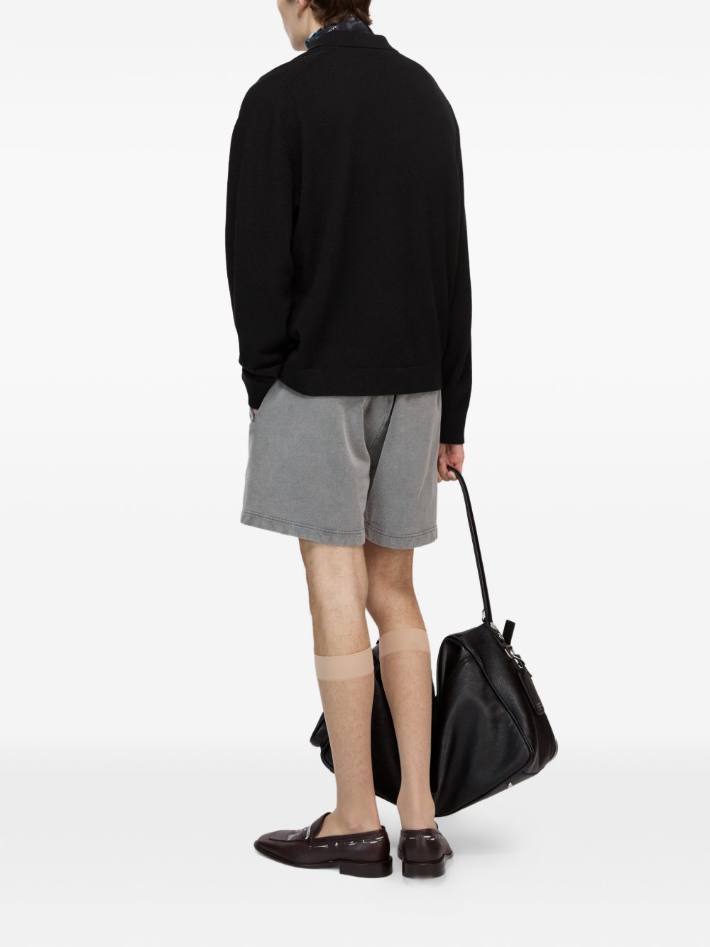 Acne Studios Men Logo Wool Polo Shirt ACNE STUDIOS