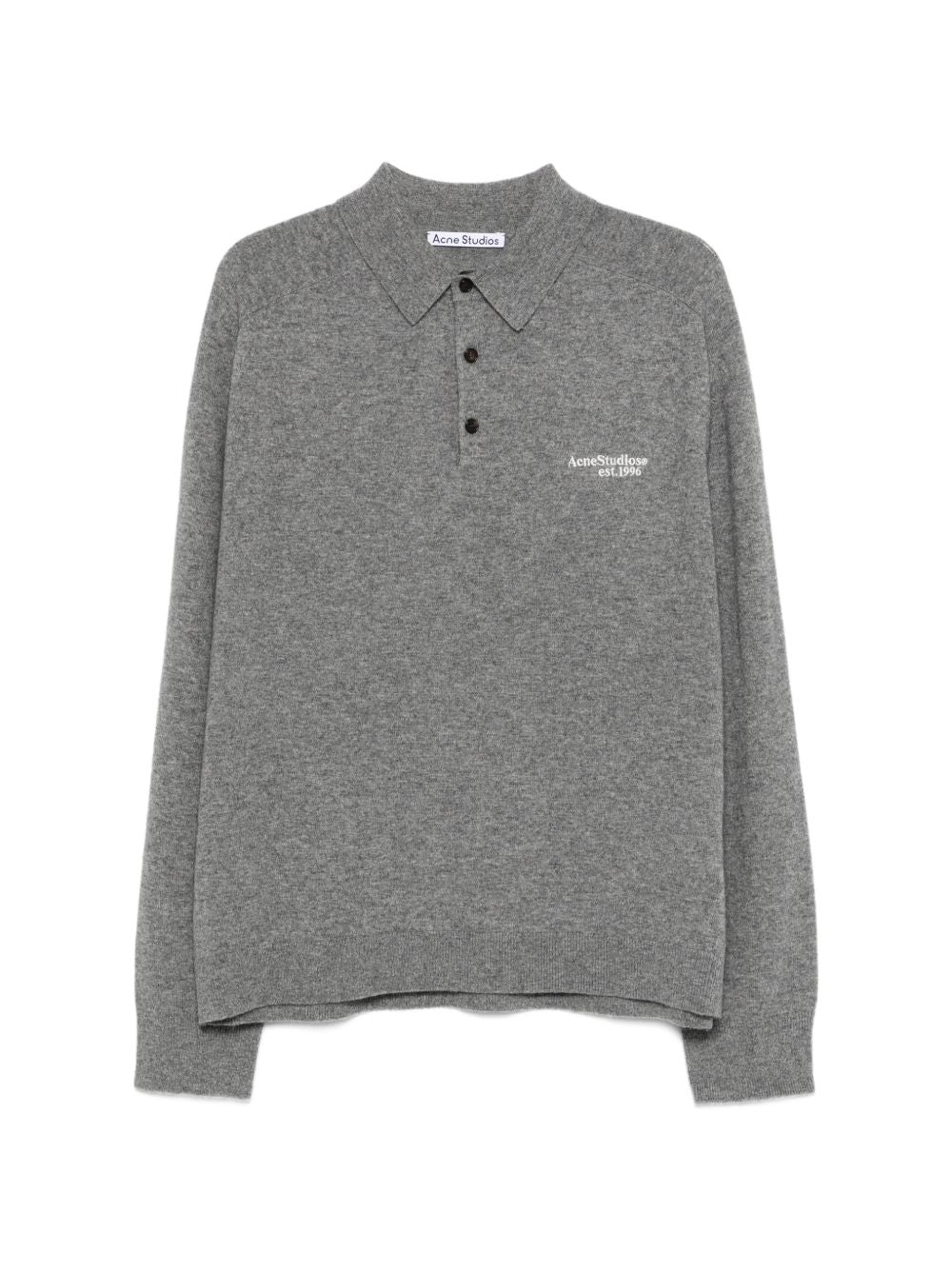 Acne Studios Men Logo Wool Polo Shirt ACNE STUDIOS