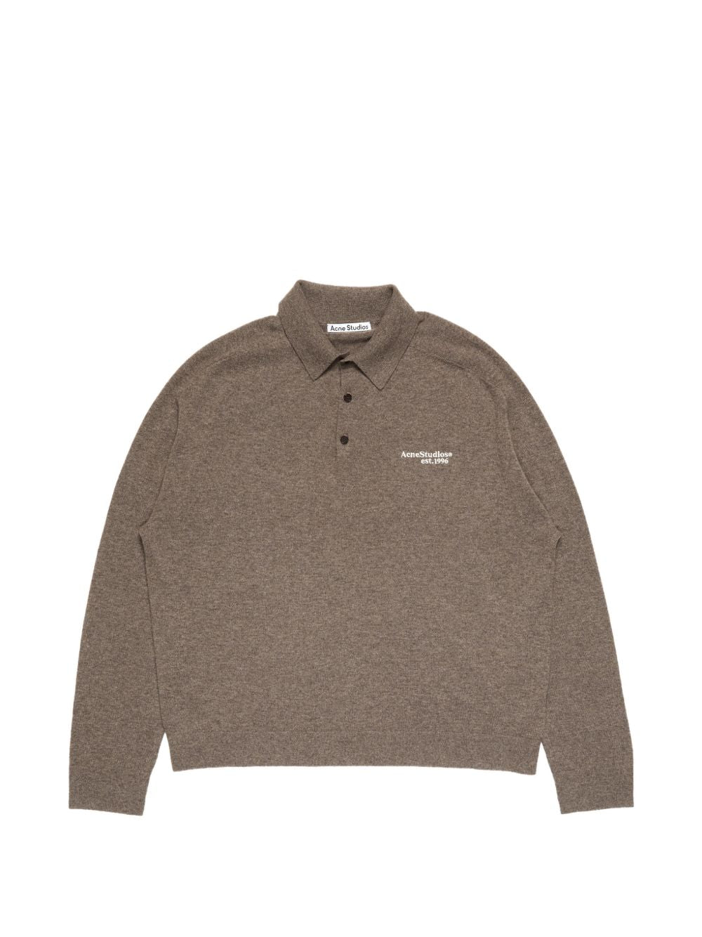 Acne Studios Men Logo Wool Polo Shirt ACNE STUDIOS