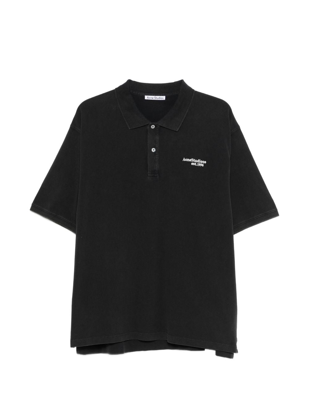 Acne Studios Men Logo Cotton Polo Shirt ACNE STUDIOS