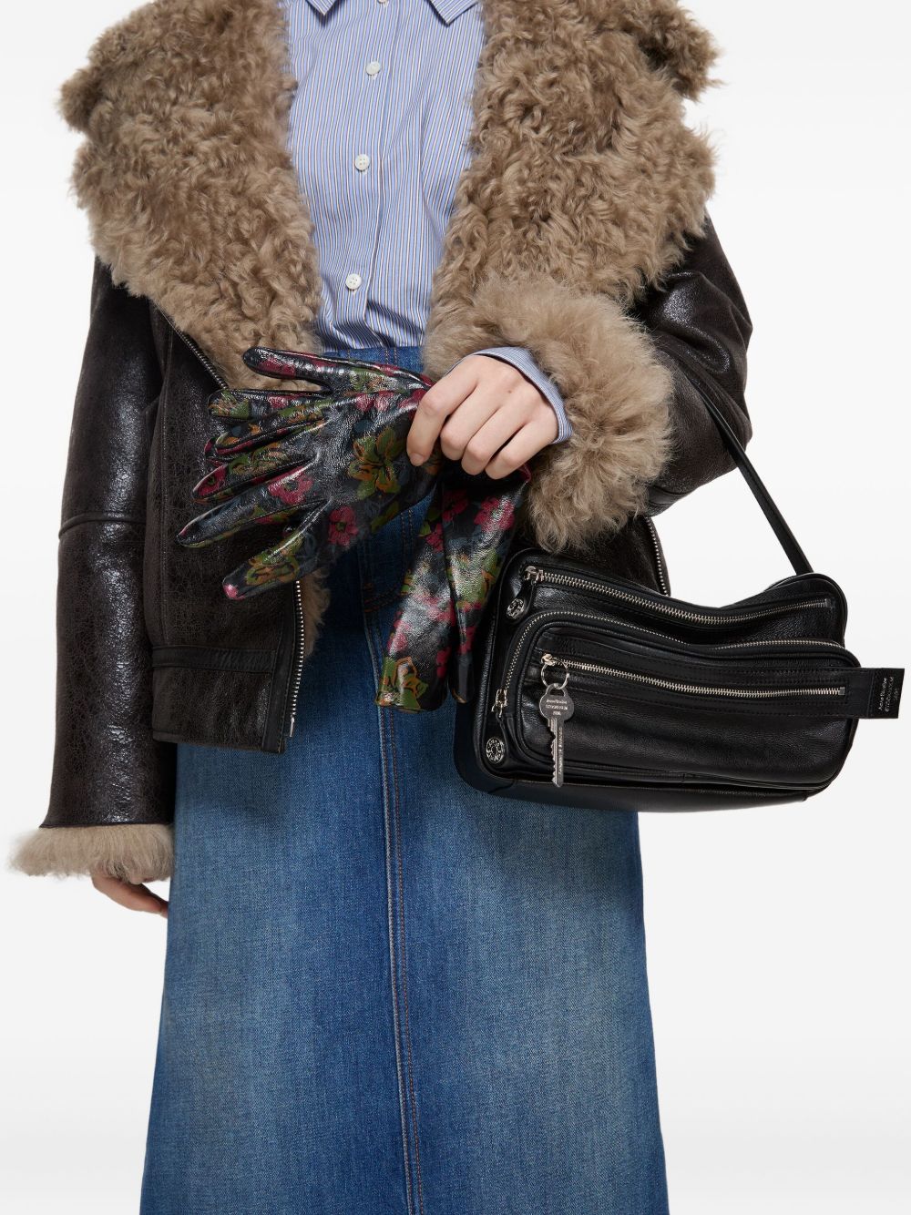 Acne Studios Men Camero Party Leather Shoulder Bag ACNE STUDIOS