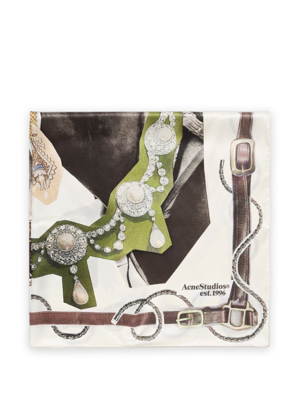 Acne Studios Women Printed Silk Foulard ACNE STUDIOS