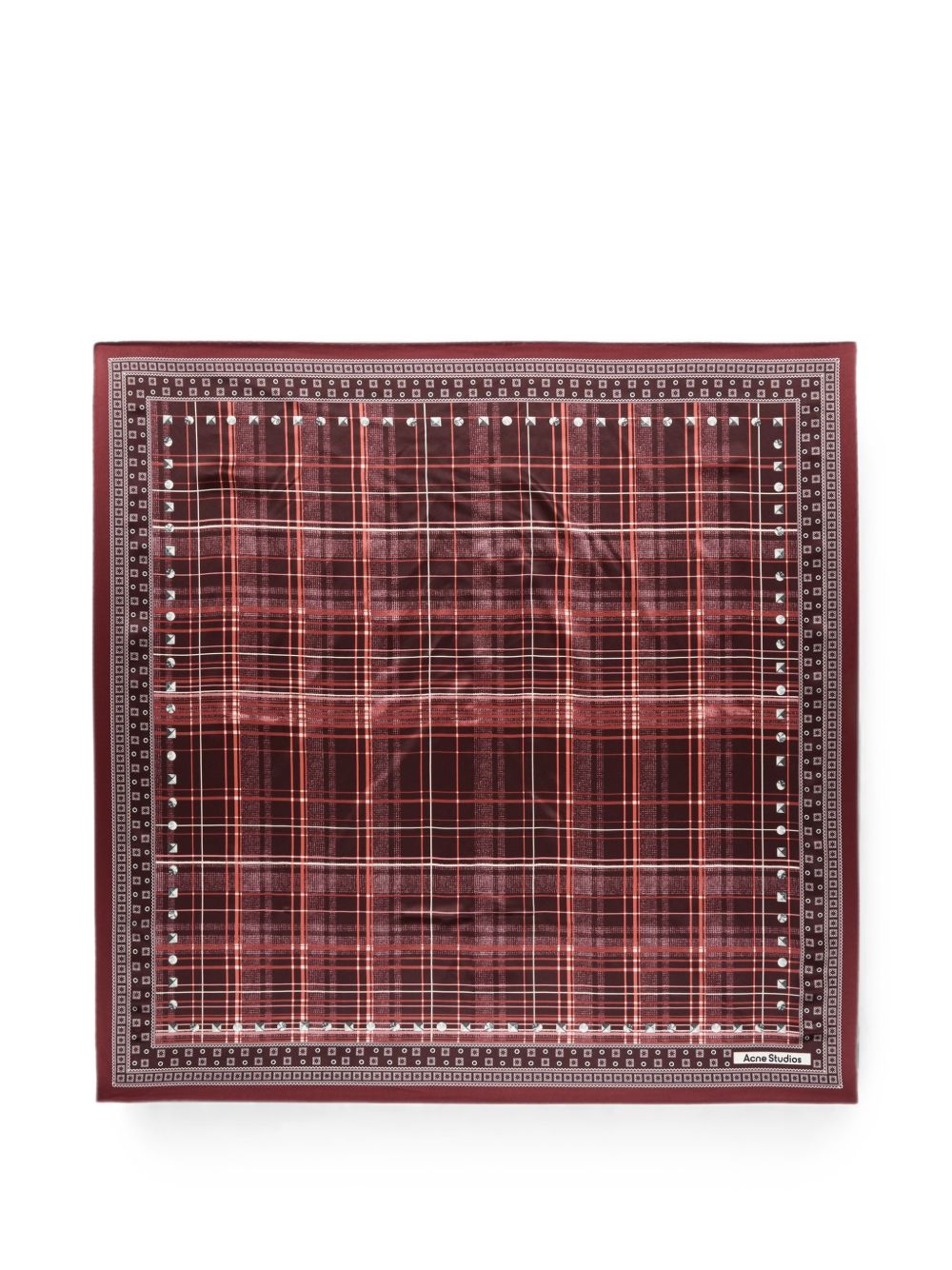 Acne Studios Women Checked Silk Scarf ACNE STUDIOS