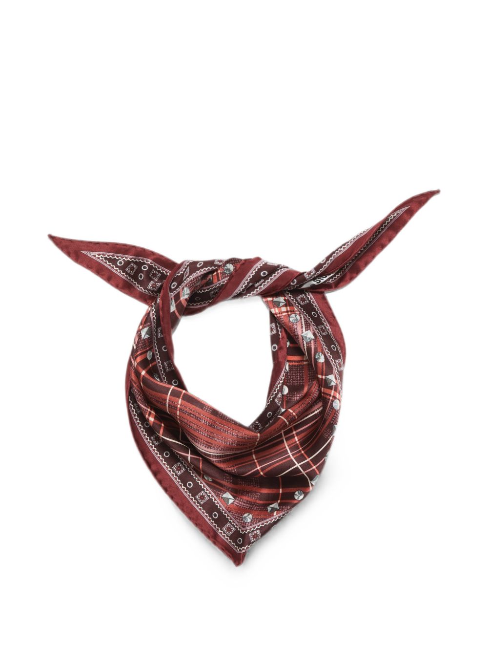 Acne Studios Women Checked Silk Headband ACNE STUDIOS