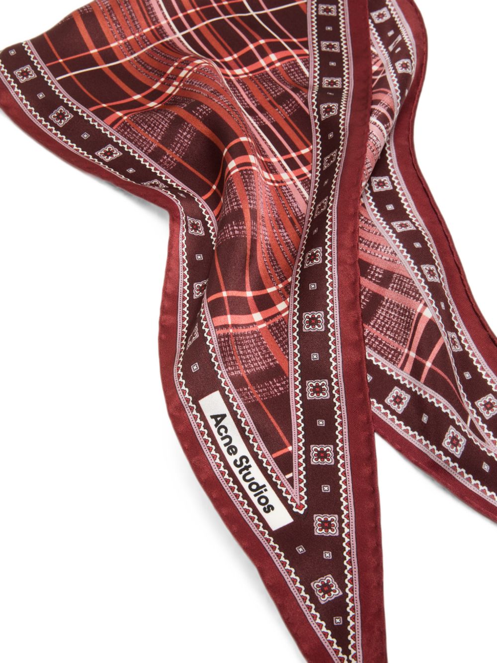 Acne Studios Women Checked Silk Headband ACNE STUDIOS