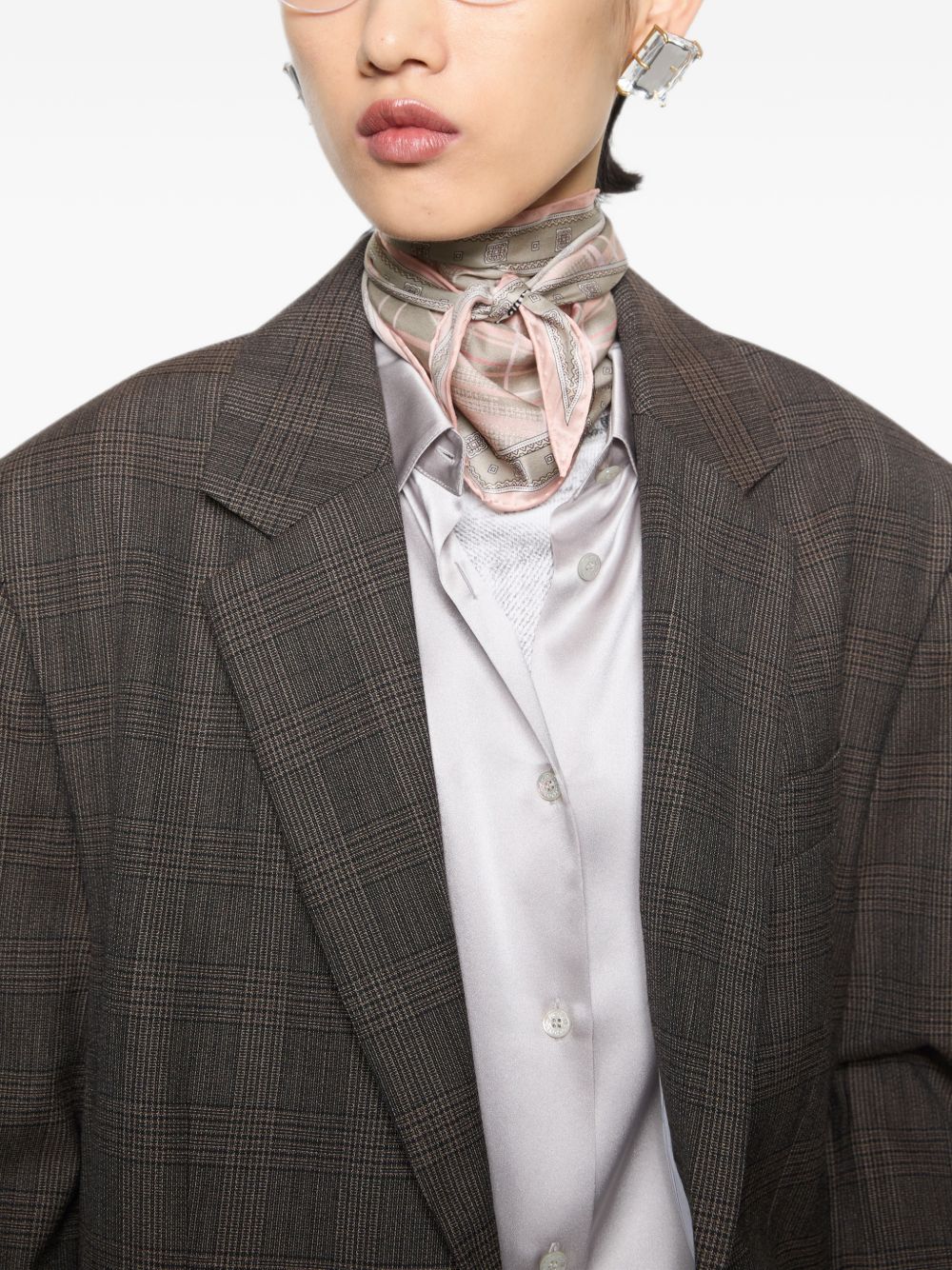 Acne Studios Women Printed Silk Headband ACNE STUDIOS
