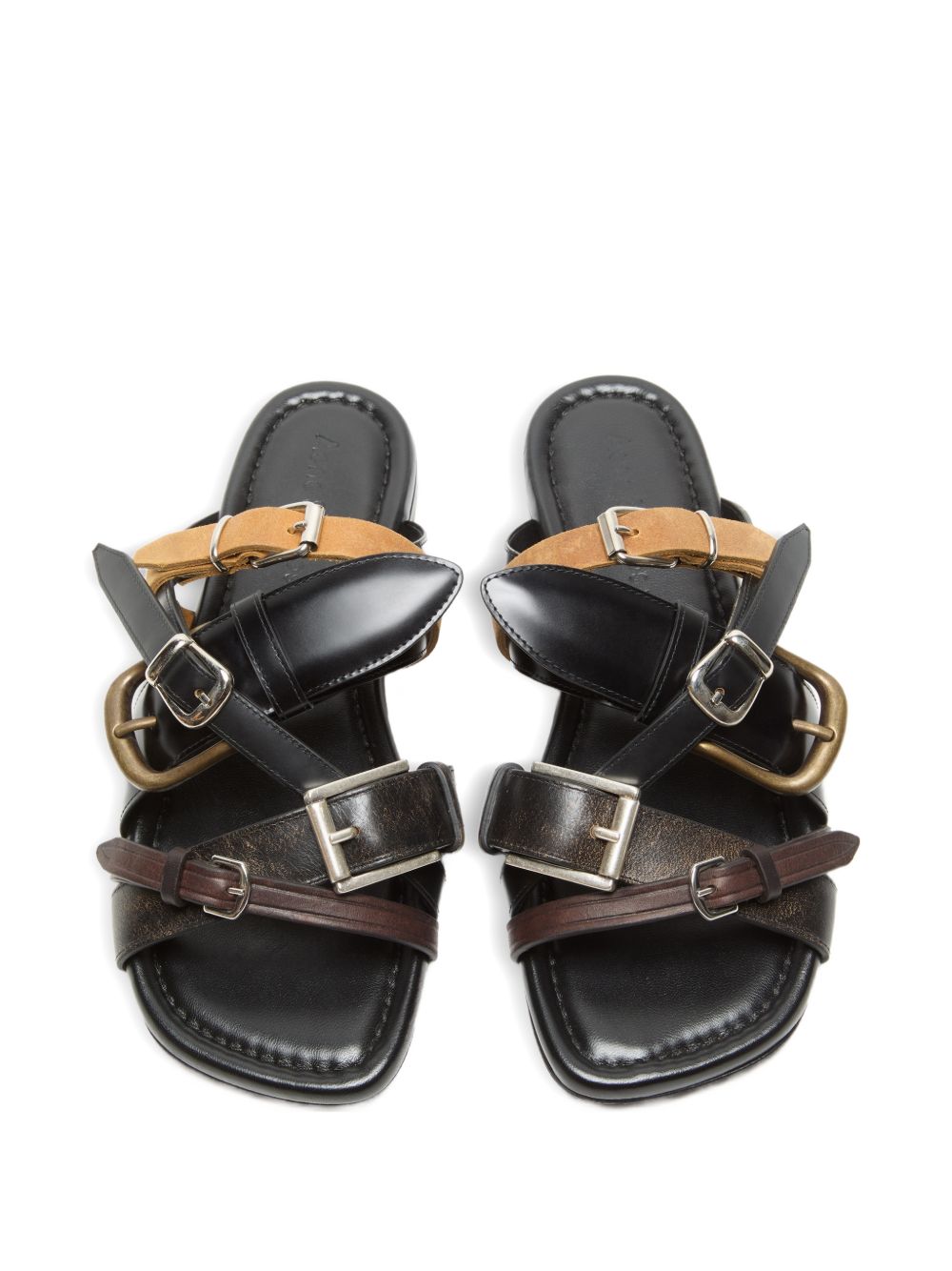 Acne Studios Women Leather Flat Sandals ACNE STUDIOS