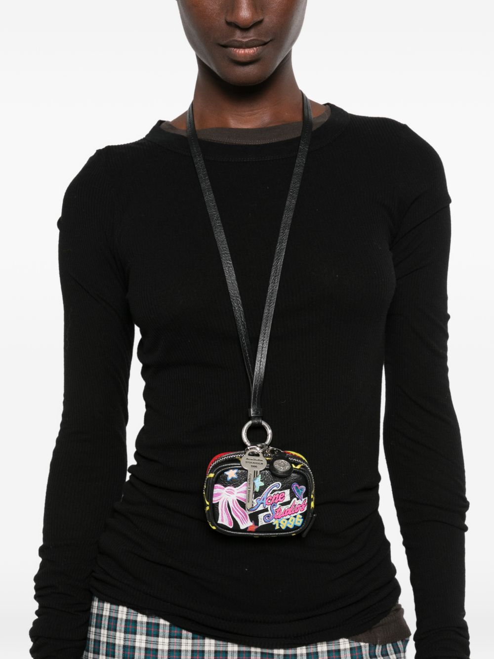 Acne Studios Women Camero Clip Punk Print Mini Bag ACNE STUDIOS