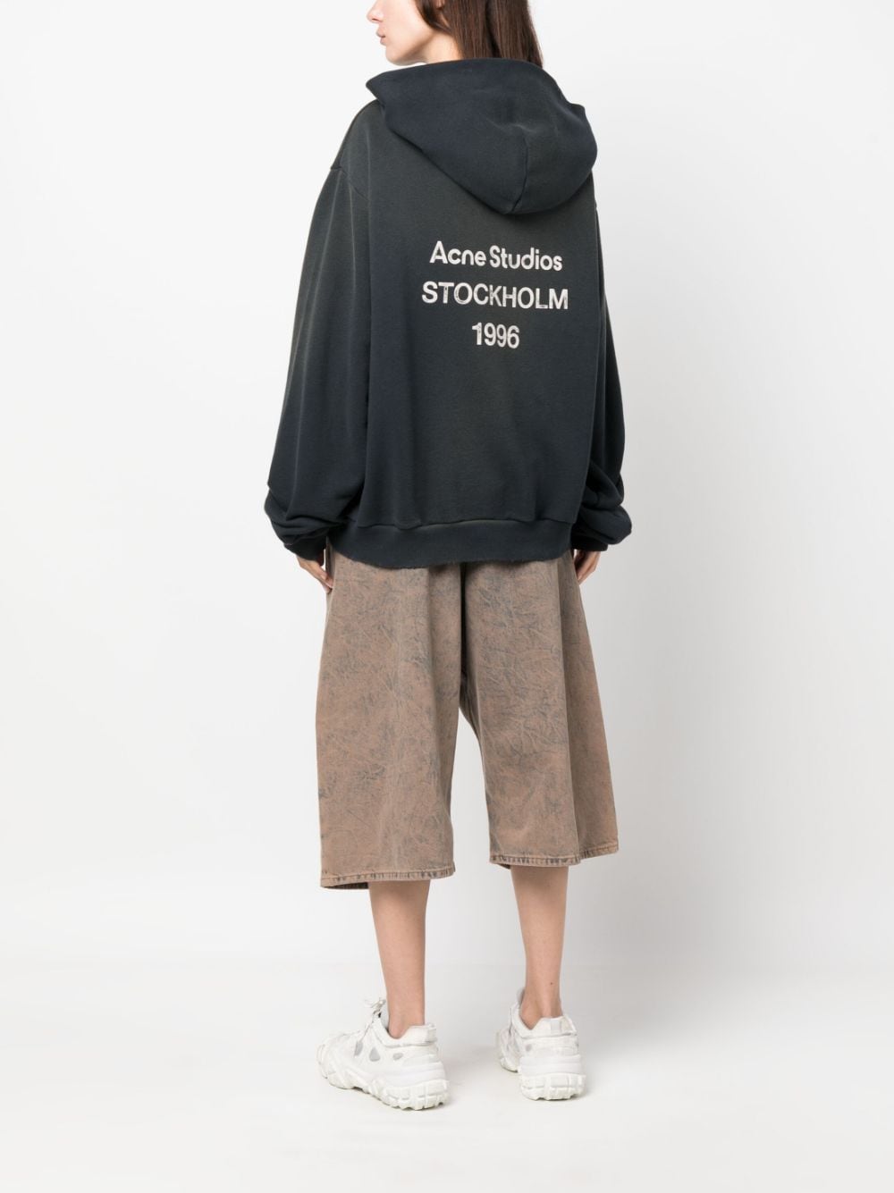 Acne Studios Women Logo Cotton Hoodie ACNE STUDIOS