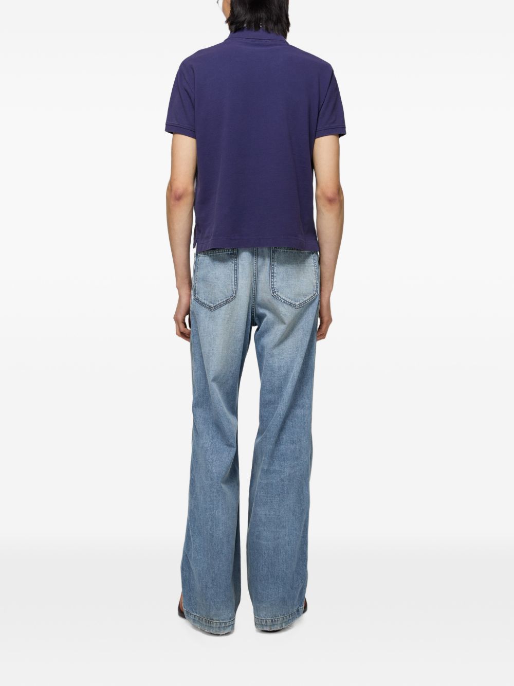 Acne Studios Men Logo Cotton Polo Shirt ACNE STUDIOS