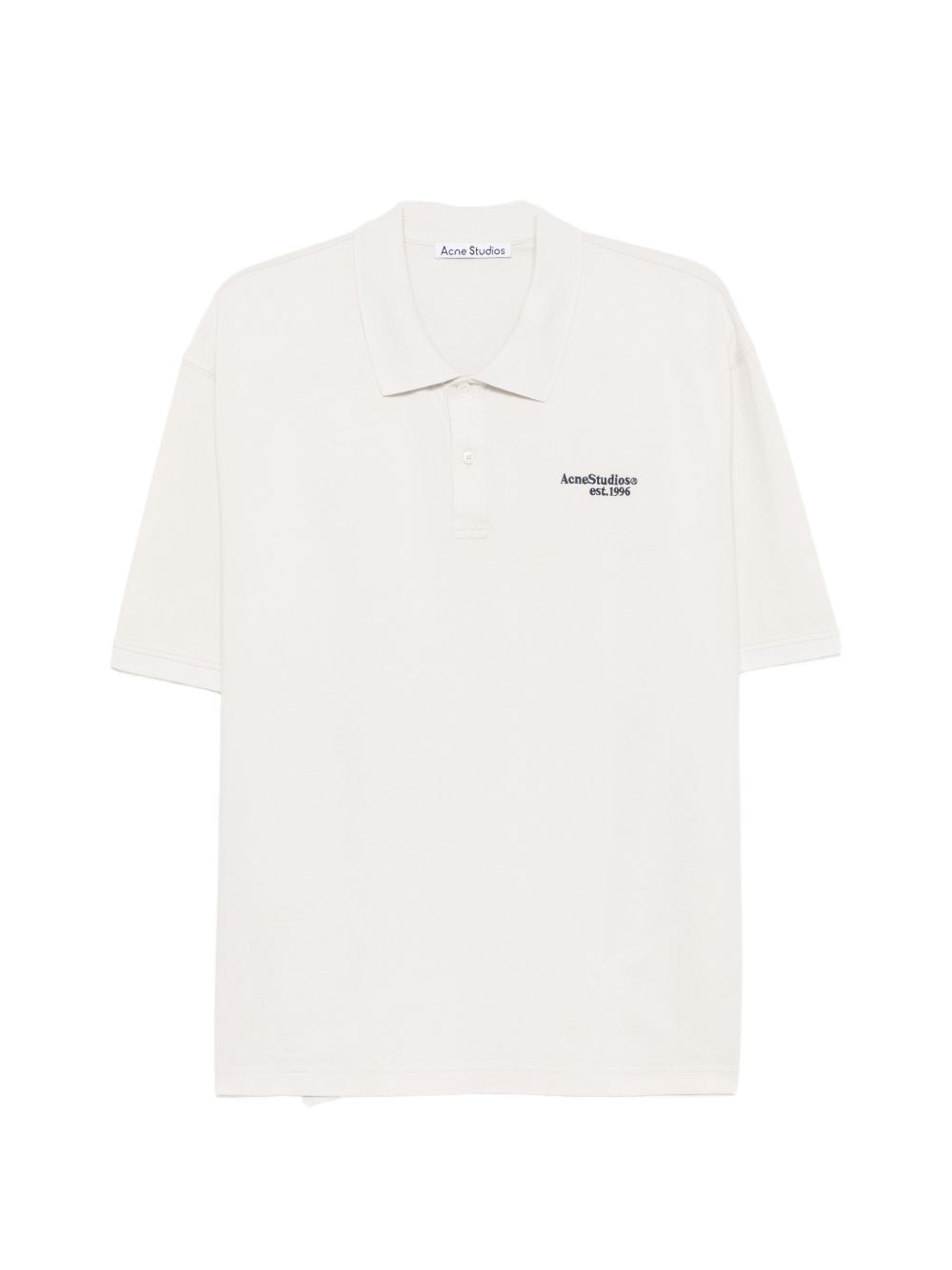 Acne Studios Men Logo Cotton Polo Shirt ACNE STUDIOS