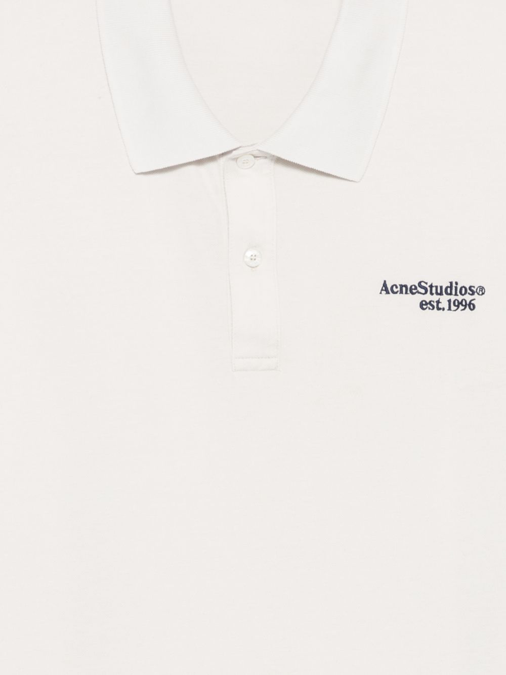 Acne Studios Men Logo Cotton Polo Shirt ACNE STUDIOS