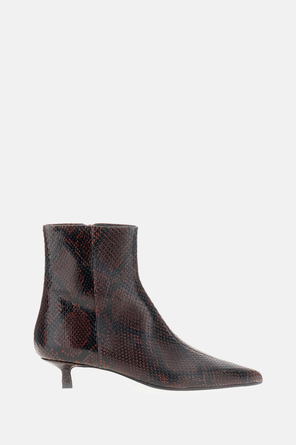 Aeyde Women Sofia Ankle Boots Snake Print Calf Leather AEYDE