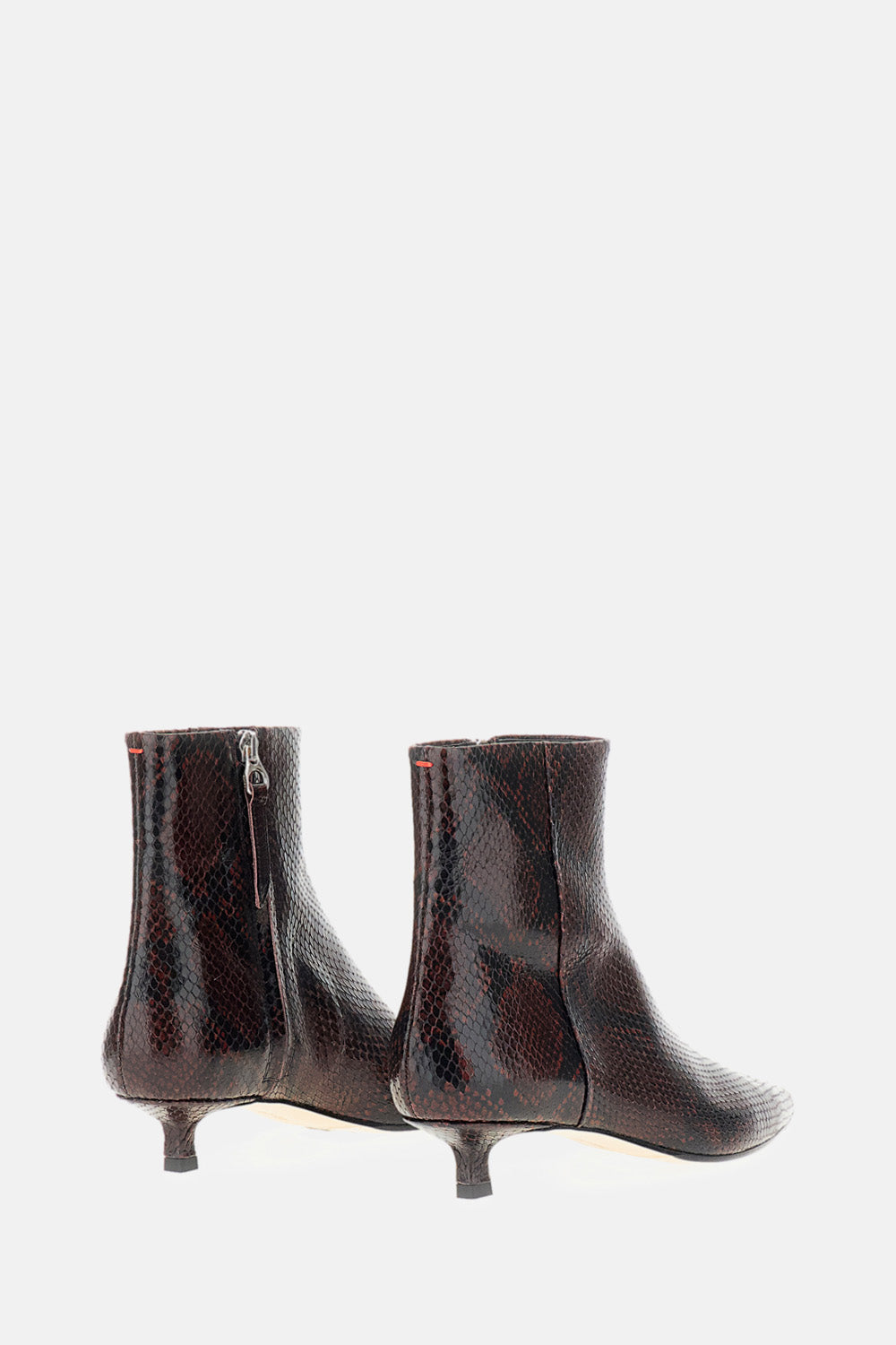 Aeyde Women Sofia Ankle Boots Snake Print Calf Leather AEYDE