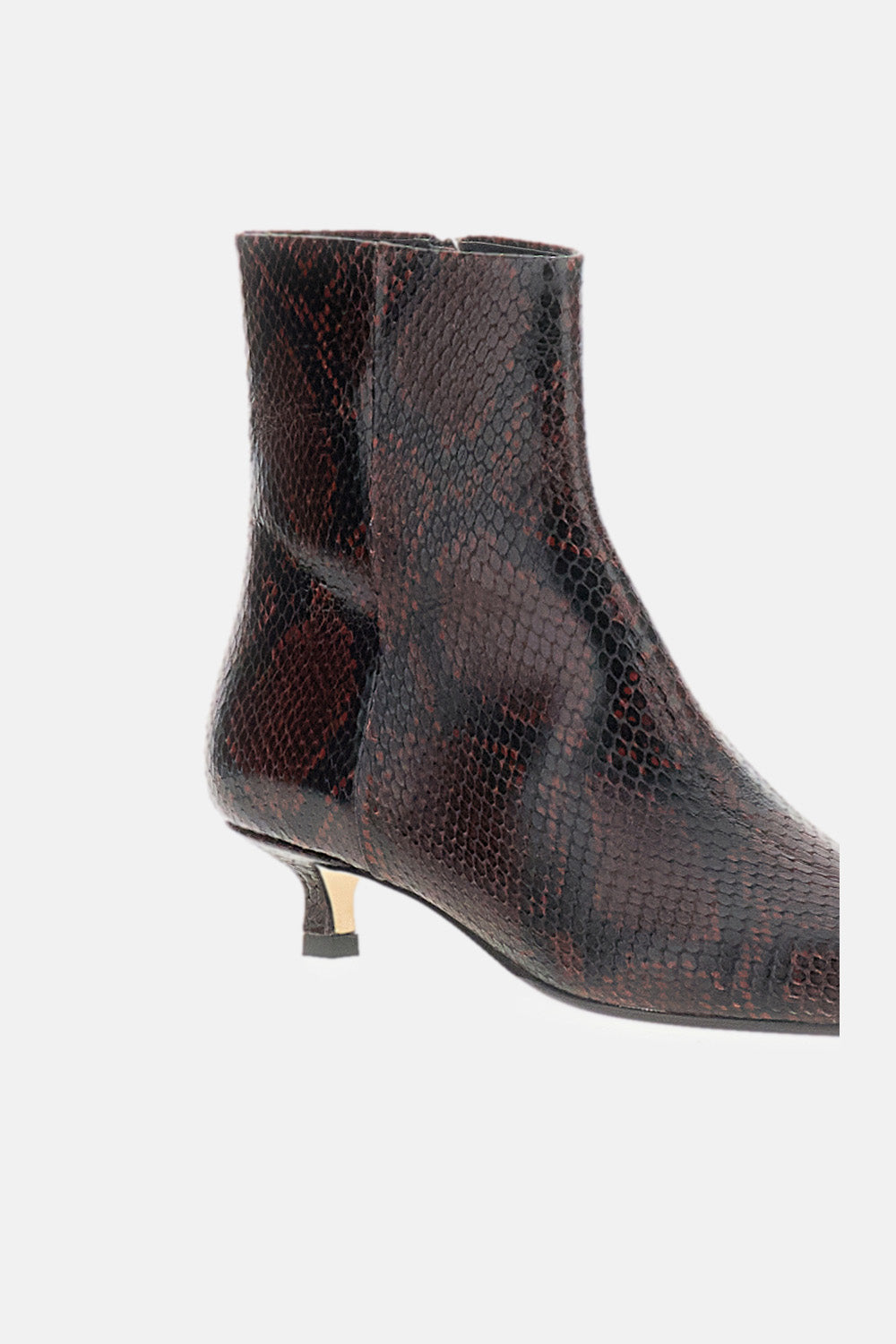 Aeyde Women Sofia Ankle Boots Snake Print Calf Leather AEYDE