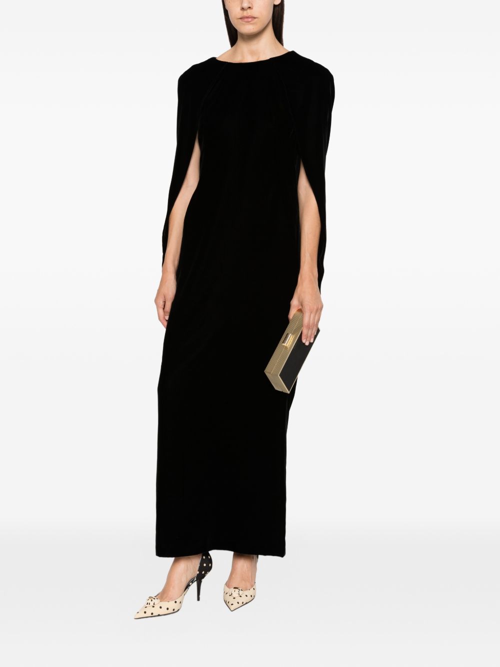 Alberta Ferretti Women Velvet Long Dress ALBERTA FERRETTI