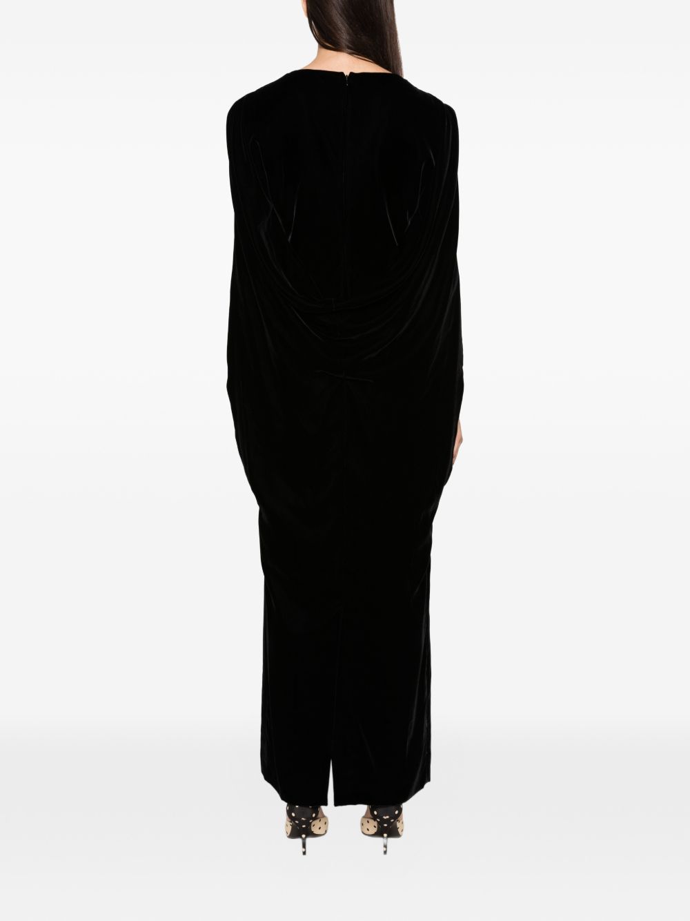 Alberta Ferretti Women Velvet Long Dress ALBERTA FERRETTI