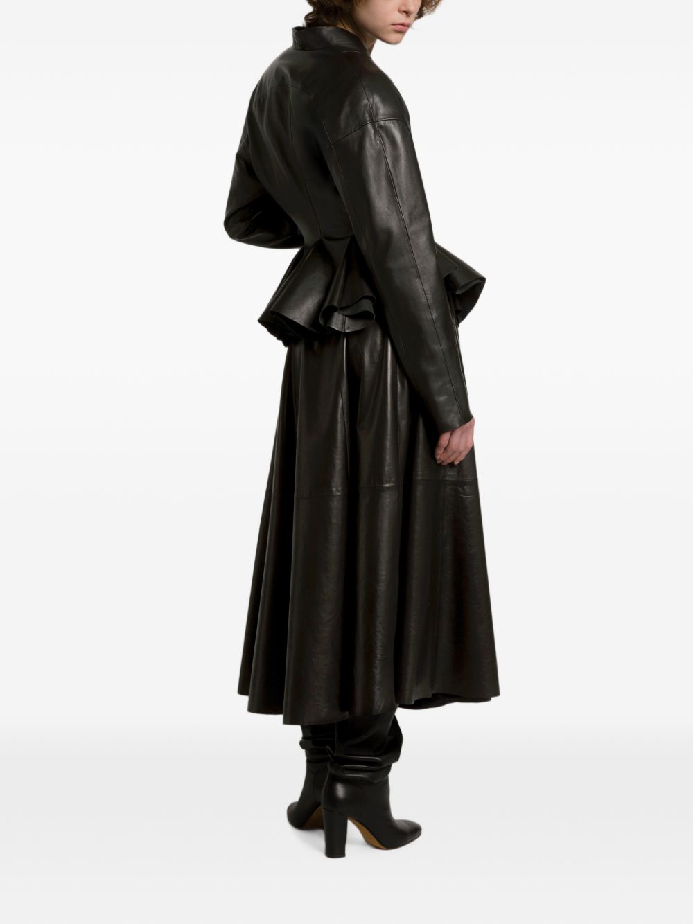 Alberta Ferretti Women Faux Leather Midi Skirt ALBERTA FERRETTI