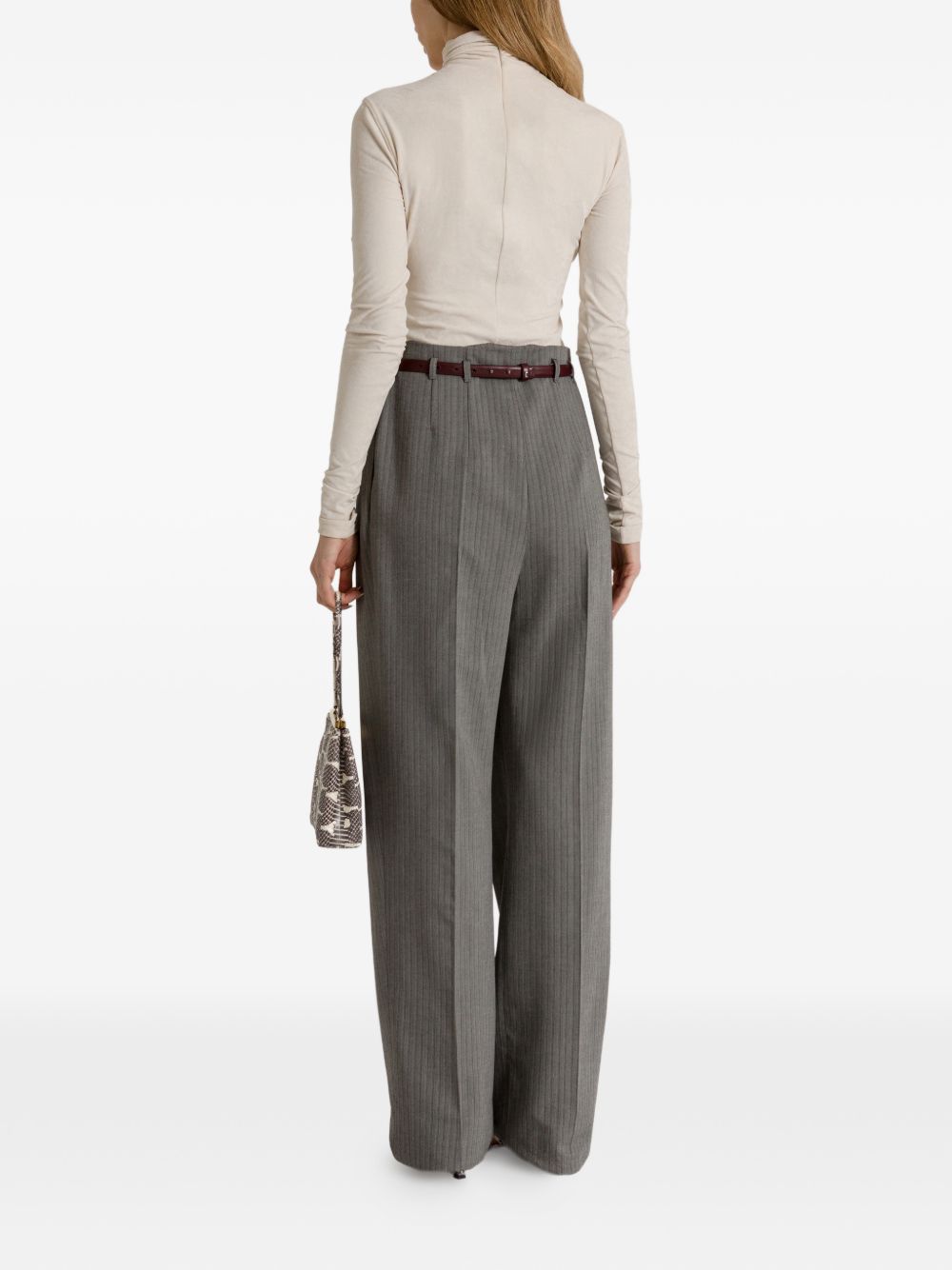 Alberta Ferretti Women Wool Blend Tailoring Trousers ALBERTA FERRETTI