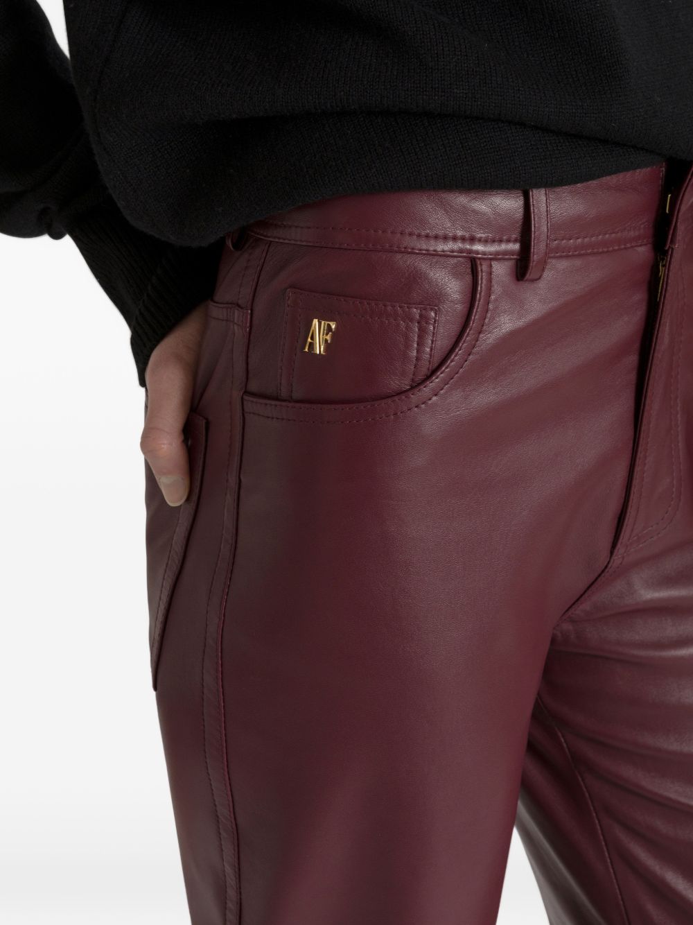 Alberta Ferretti Women Faux Leather Trousers ALBERTA FERRETTI