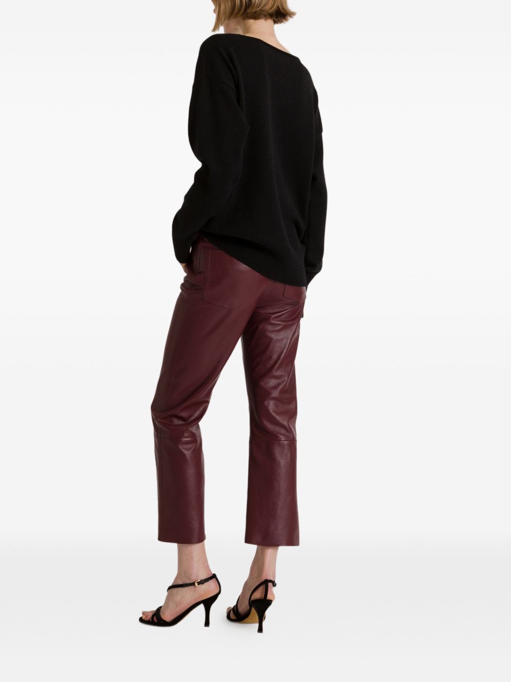 Alberta Ferretti Women Faux Leather Trousers ALBERTA FERRETTI