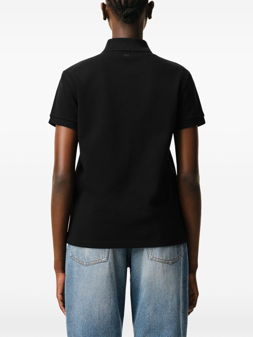 Ami Paris Men Ami De Coeur Cotton Polo Shirt