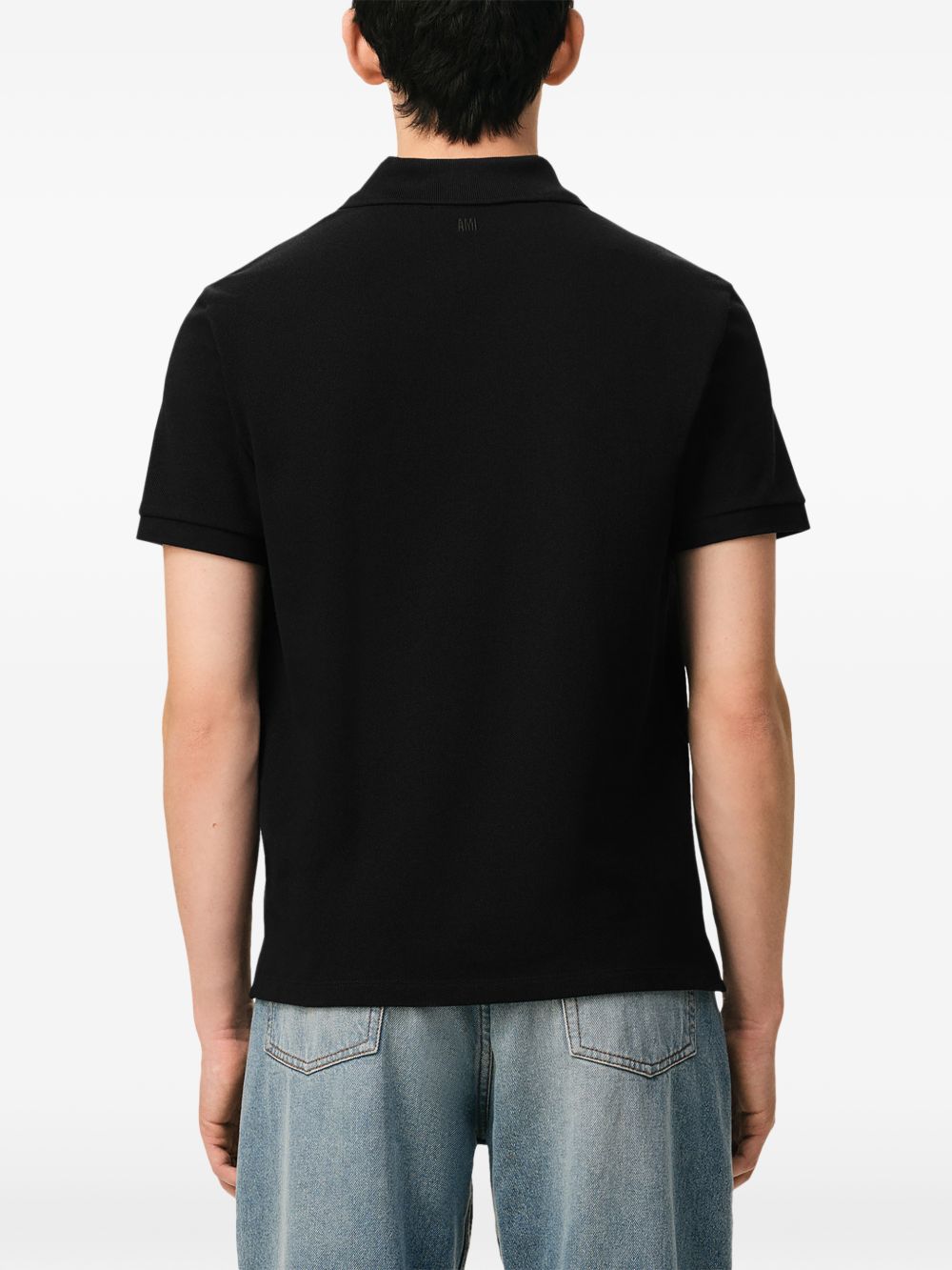 Ami Paris Men Ami De Coeur Cotton Polo Shirt