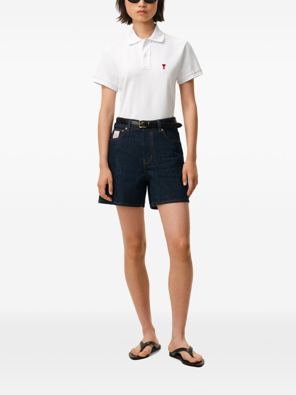 Ami Paris Men Ami De Coeur Cotton Polo Shirt AMI PARIS