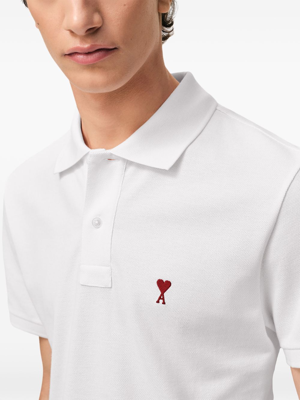 Ami Paris Men Ami De Coeur Cotton Polo Shirt AMI PARIS