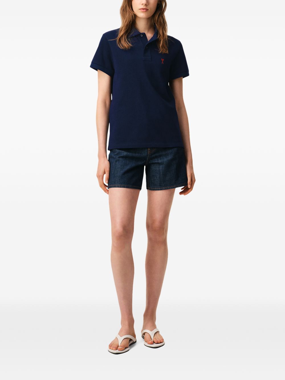 Ami Paris Men Ami De Coeur Cotton Polo Shirt AMI PARIS