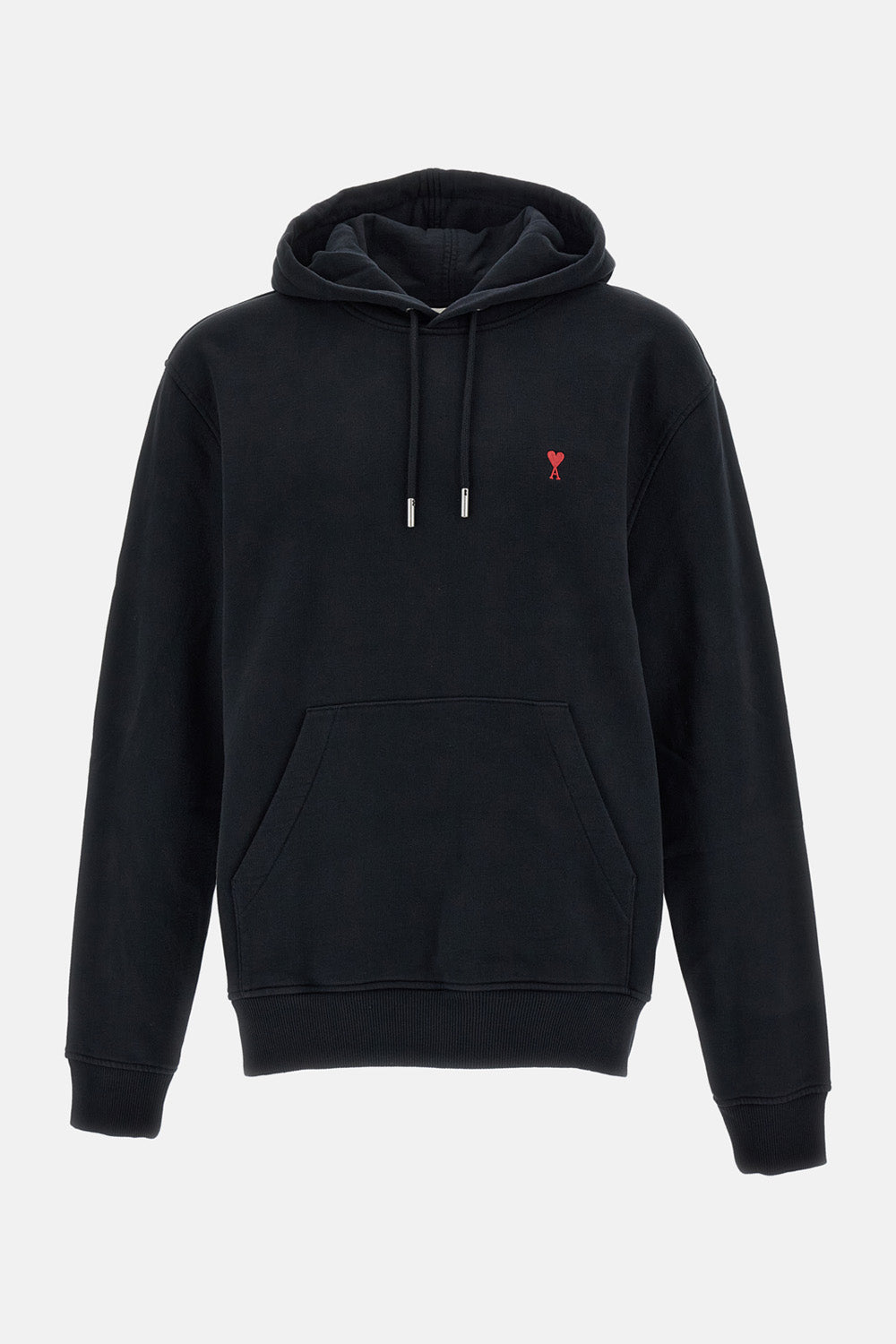 Ami Paris Men Hoodie With Red Ami De Coeur AMI PARIS