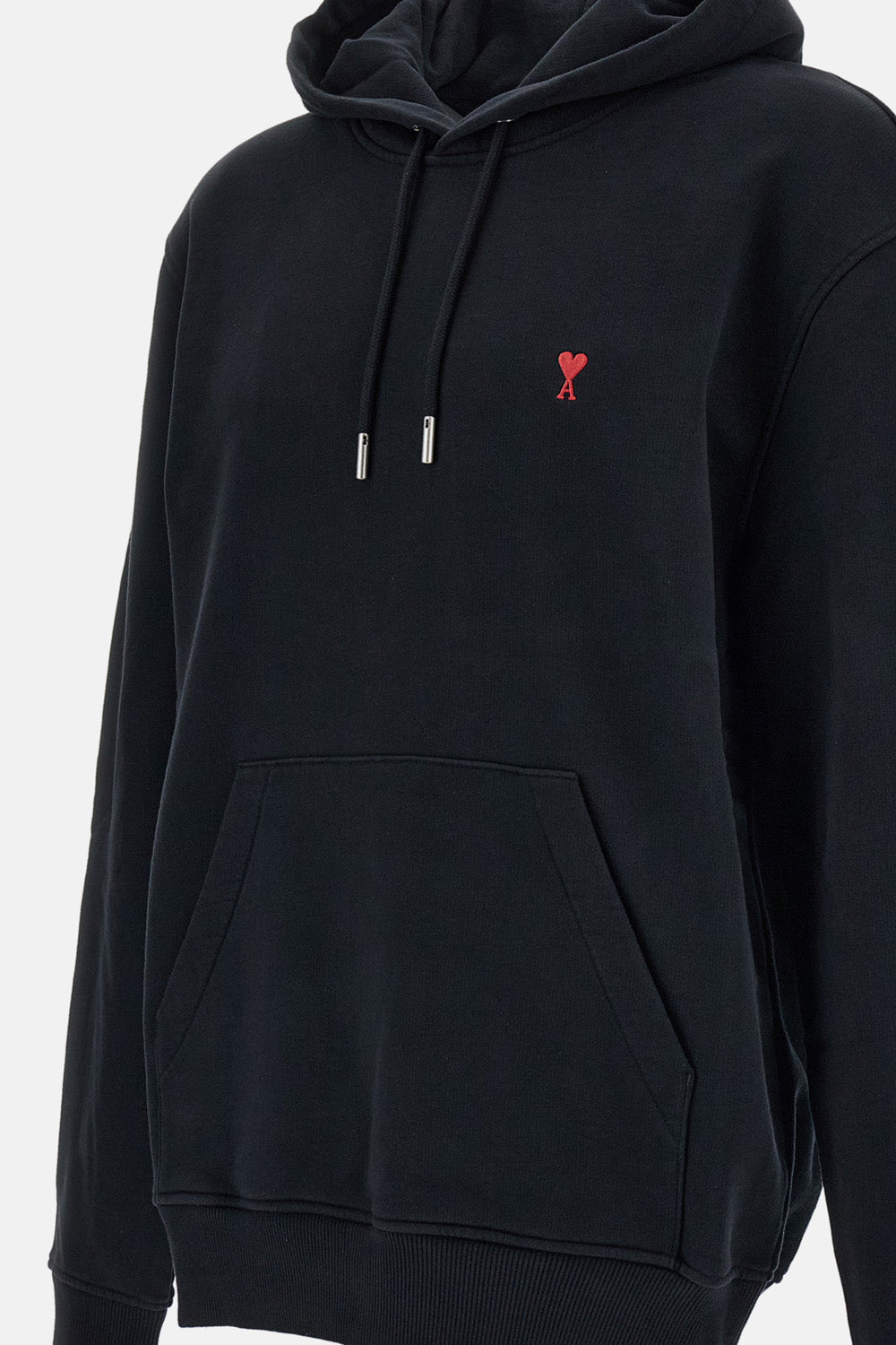 Ami Paris Men Hoodie With Red Ami De Coeur AMI PARIS