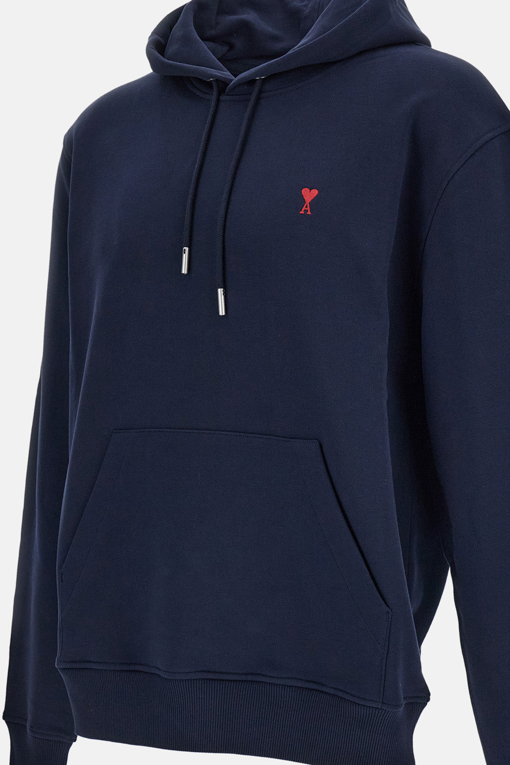 Ami Paris Men Hoodie With Red Ami De Coeur AMI PARIS