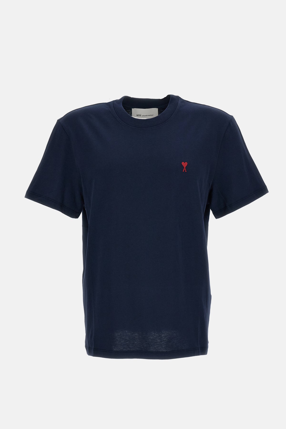 Ami Paris Men Tshirt With Red Ami De Coeur AMI PARIS