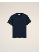 Ami Paris Men Tshirt With Red Ami De Coeur AMI PARIS