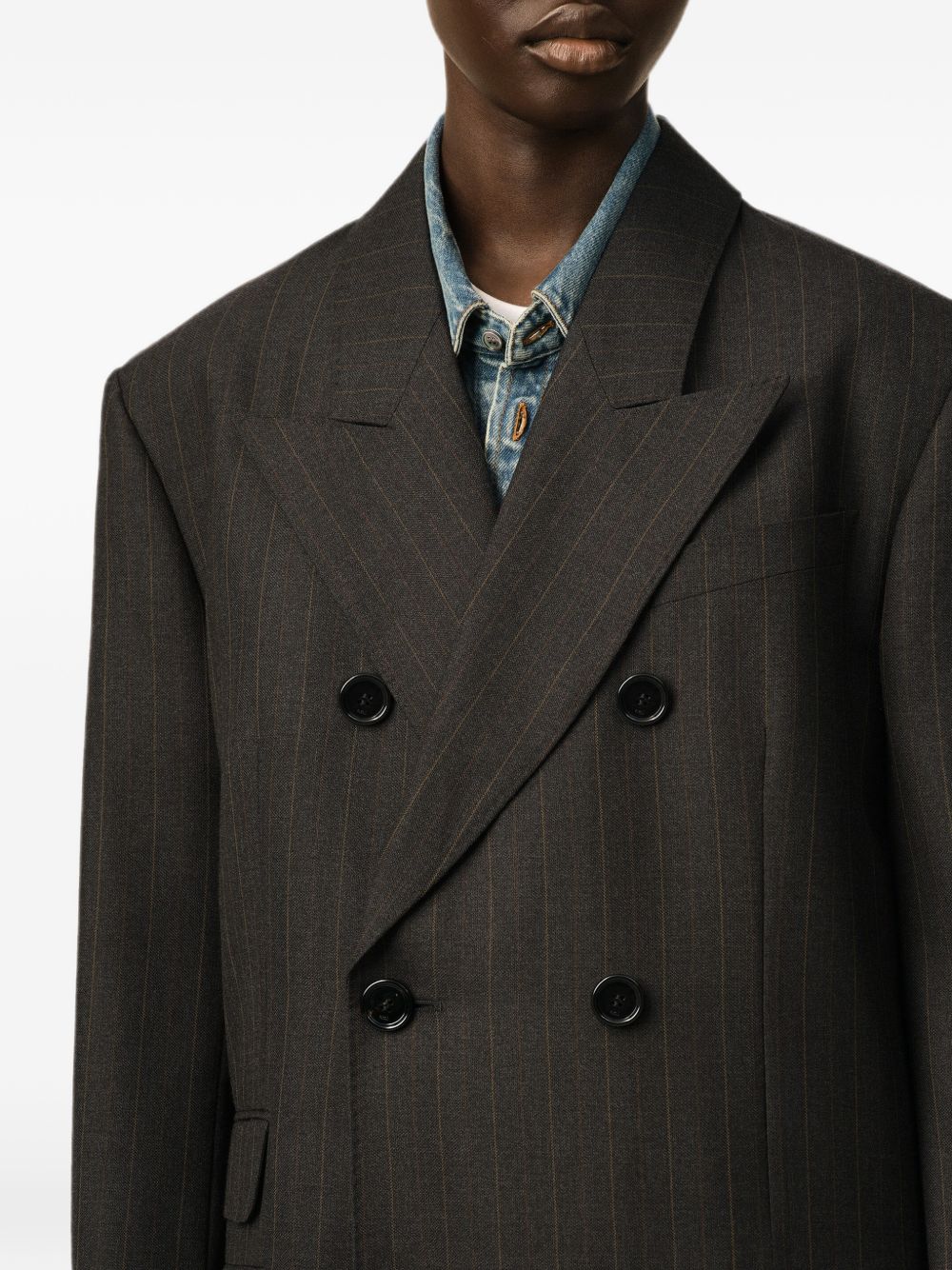 Ami Paris Women Wool Double-Breasted Blazer Jacket AMI PARIS