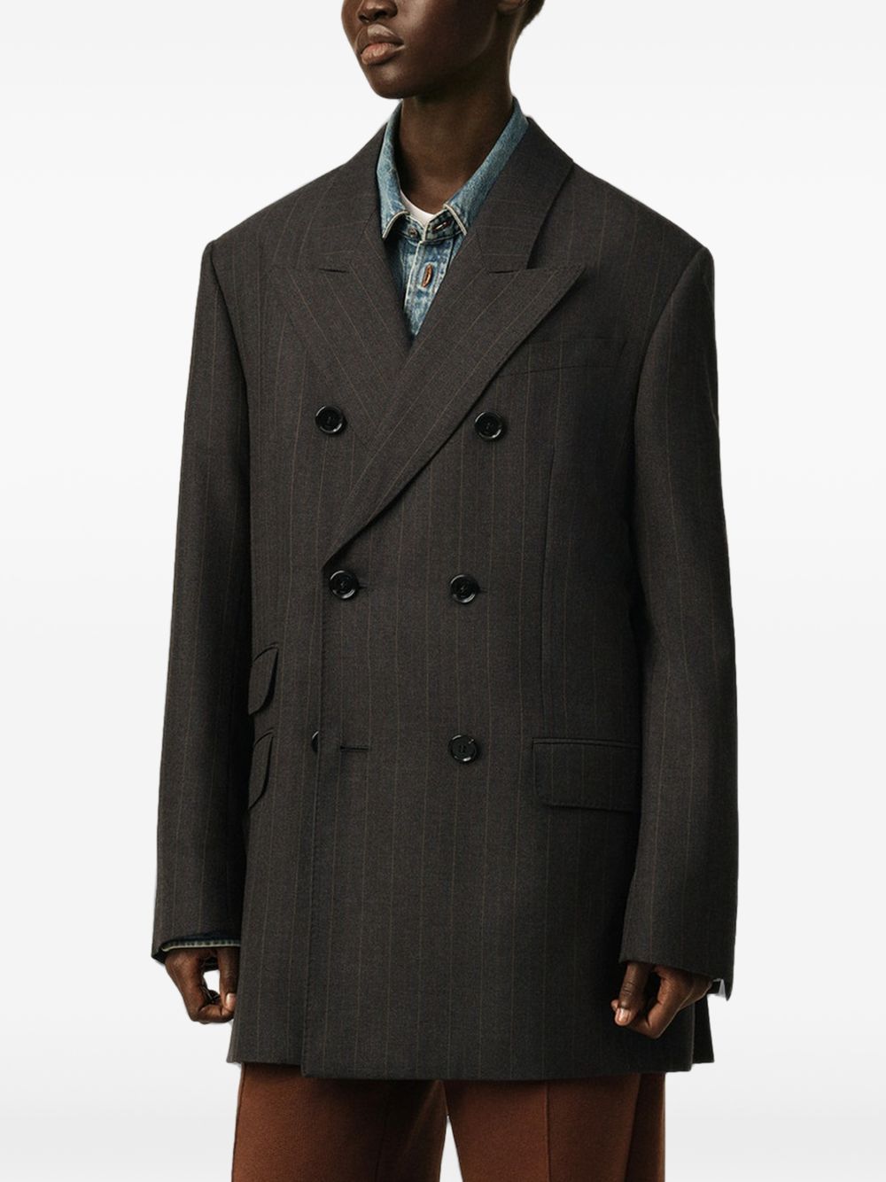 Ami Paris Women Wool Double-Breasted Blazer Jacket AMI PARIS