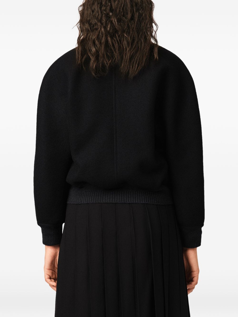 Ami Paris Women Wool Bomber Jacket AMI PARIS