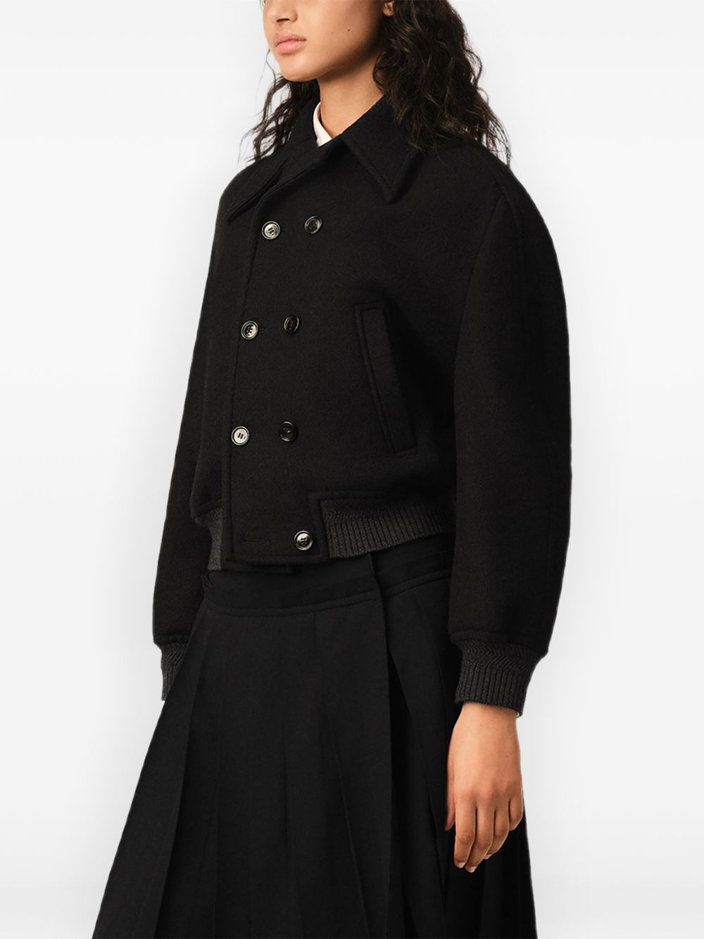Ami Paris Women Wool Bomber Jacket AMI PARIS