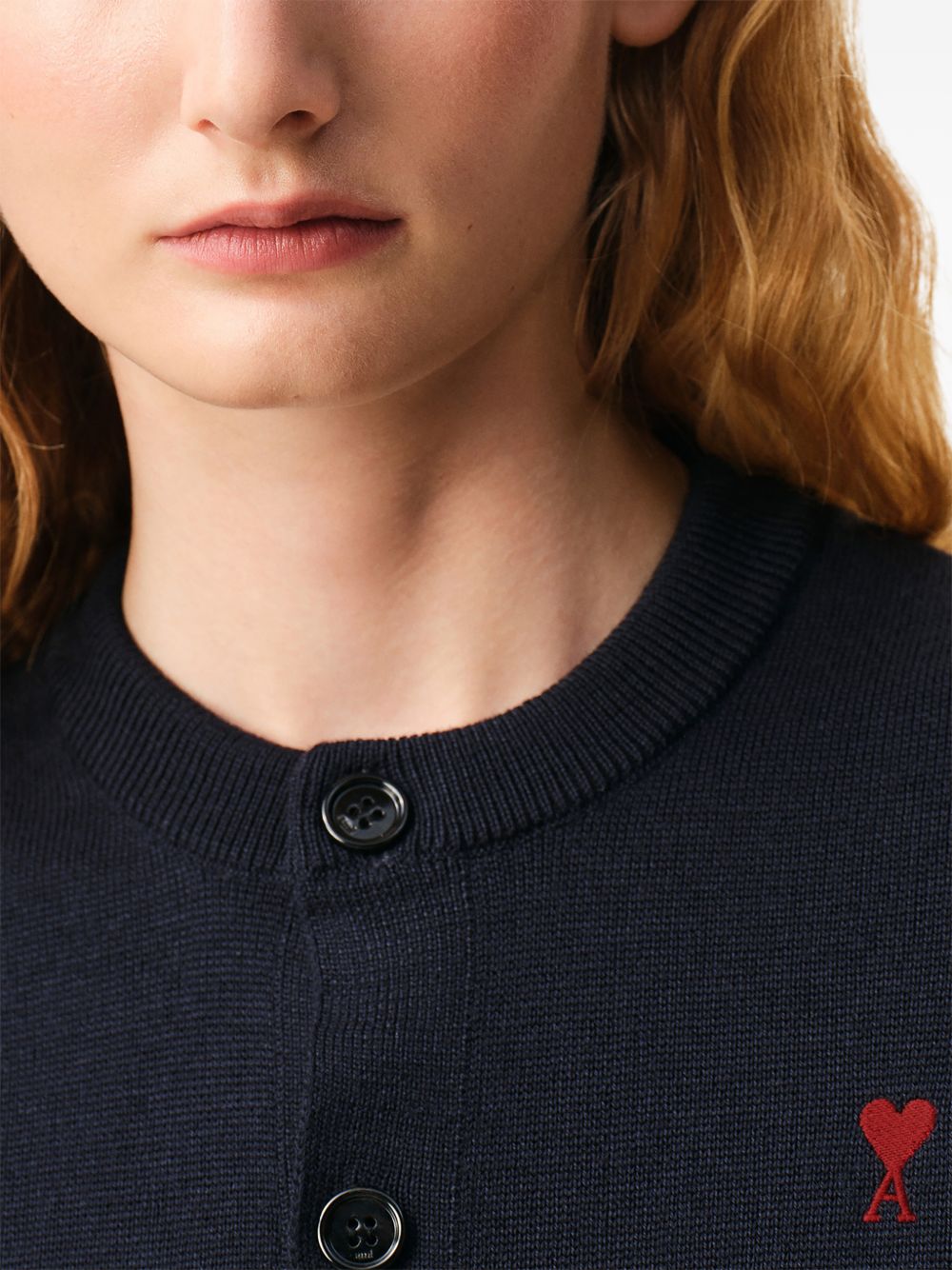 Ami Paris Women Ami De Coeur Wool Cardigan